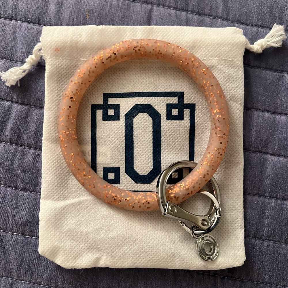 Gold Rush Confetti - Big O Silicone Key Ring